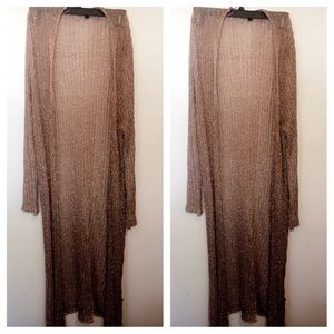 Top shop copper knit coverup